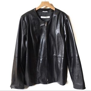 Marina Rinaldi leather jacket made in Italy